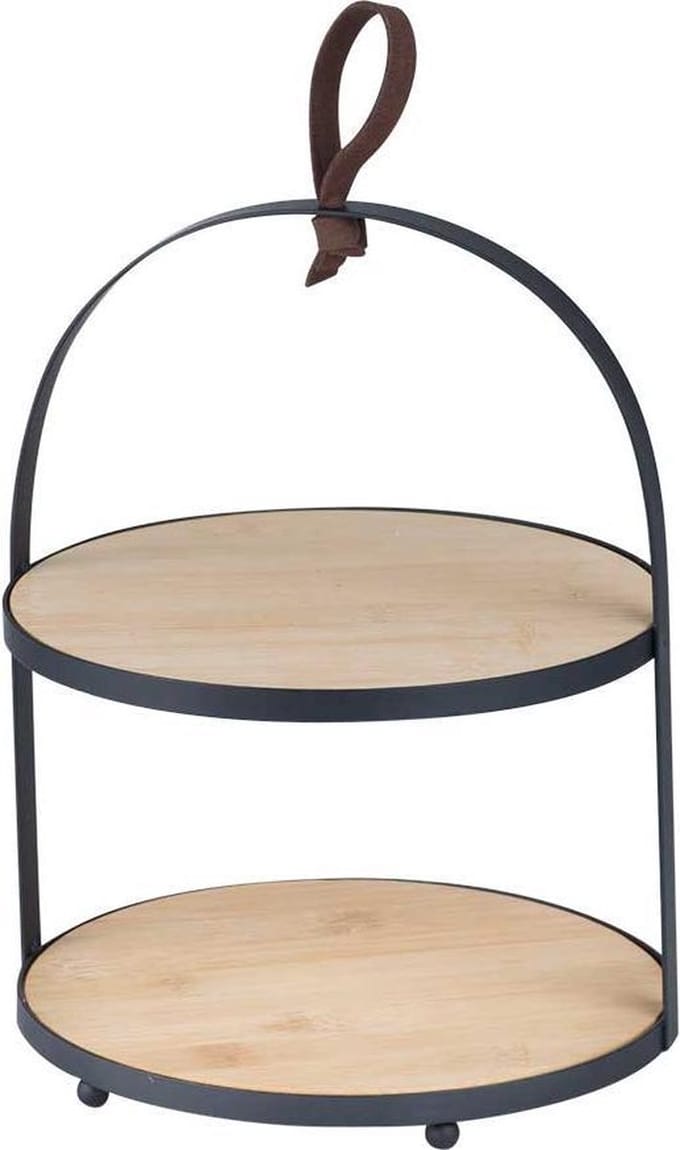 Cosy & Trendy Etagere Bamboe Met Metalen Houder