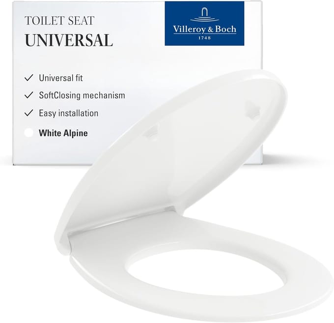Villeroy & Boch Universal closetzitting, ovale vorm – Wit Alpin