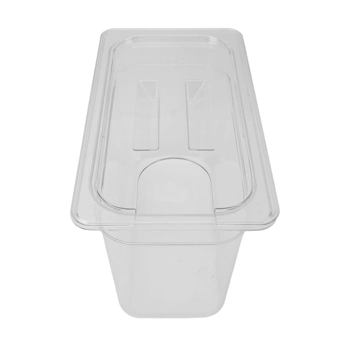 Transparante Slow Cooking Container 6.9L Lage Temperatuur Slow Cooker Opbergkoffer Transparant Laag white