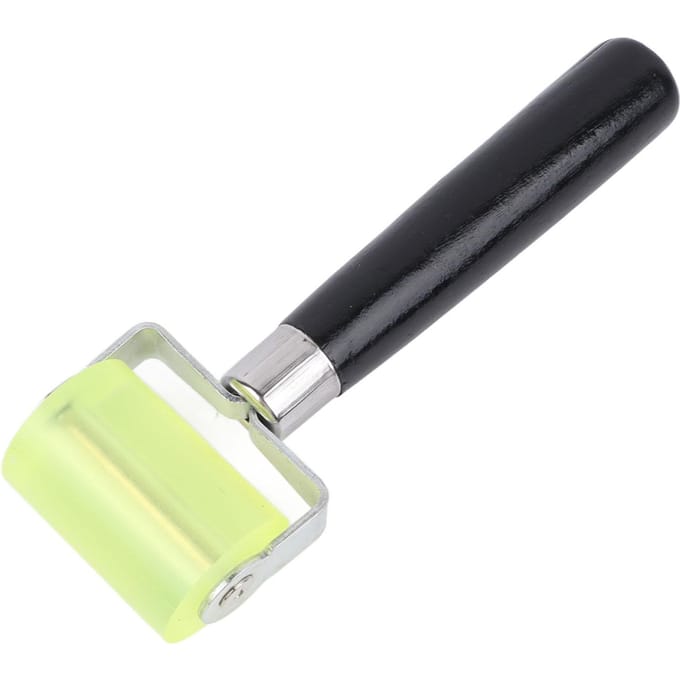 Siliconen Naadroller Ca. 2in Eenvoudige Bediening Duurzaam Draagbaar Gladmakende Handgreep Behangroller beige