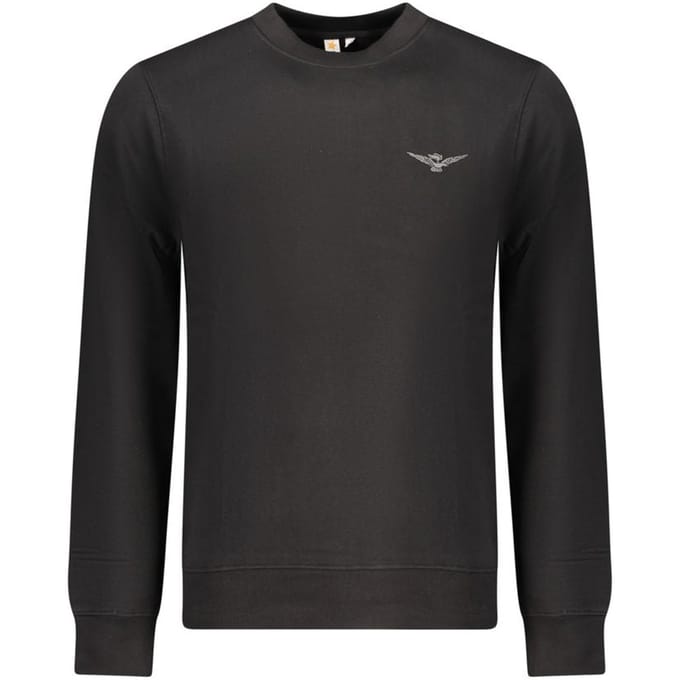 Accademia Militare Zwarte Katoenen Heren Sweatshirt