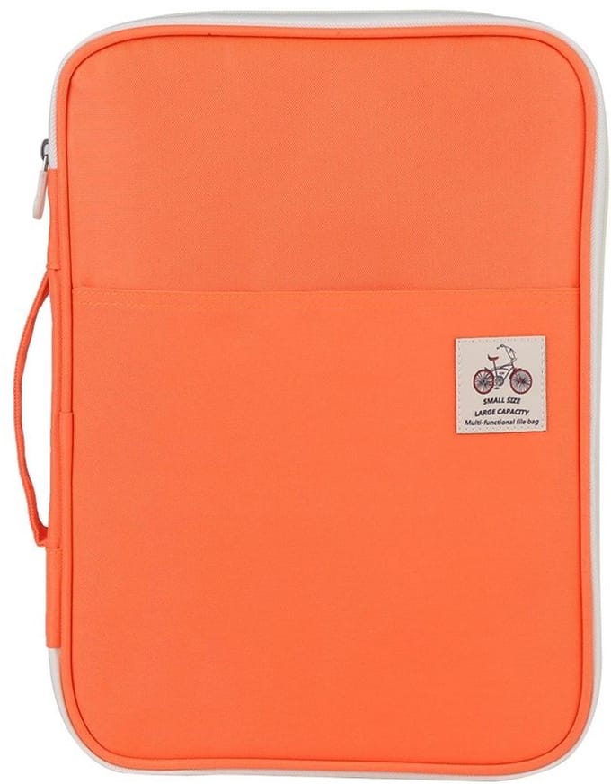 Dailygoods- Documententas Waterdicht - Documenthouder A4 - Multifunctionele Portfolio - 8 Pocket Ontwerp - Oxford Stof - Ritssluiting