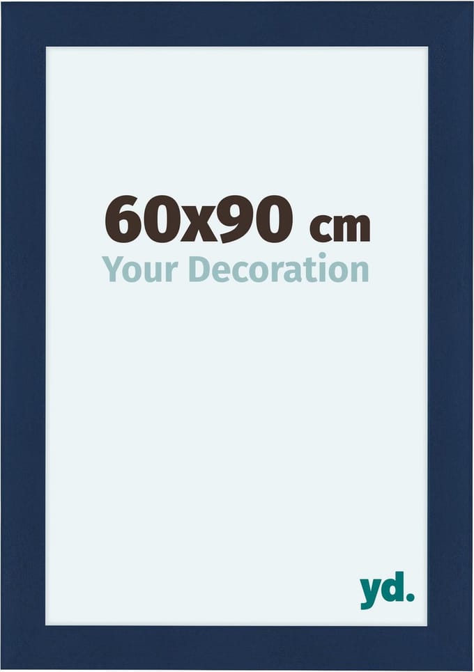 Your Decoration - Fotolijst 60x90 cm - MDF - Donkerblauw Geveegd - Como