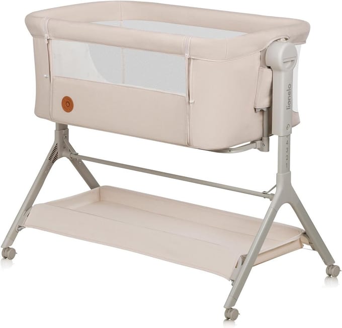 3-in-1 Co-Sleeper en Wieg voor Baby's tot 9 kg met Verstelbare Hoogte en Mobiliteit