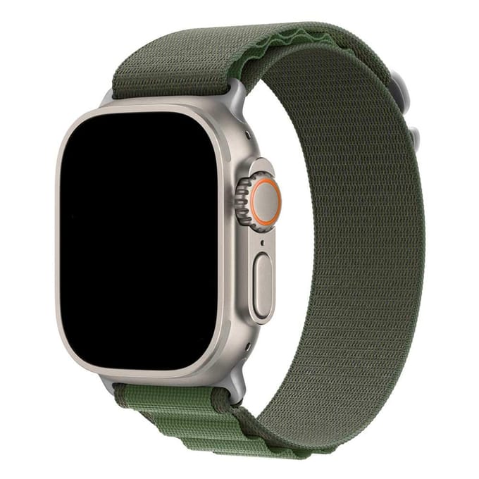 2+1 | Apple Watch Bandje Alpine - Nylon - Groen