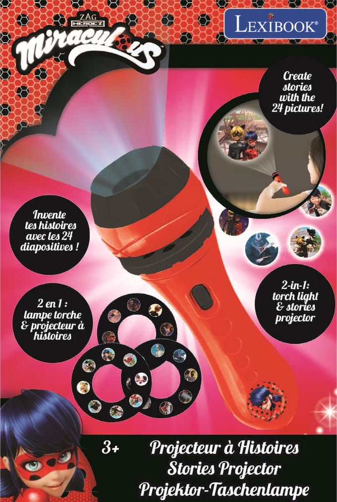 Projecteur à histoires et lampe torche Miraculous