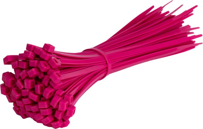 TD47 Kabelbinders 4.8 x 200 mm Roze - Tie wraps - Tyraps