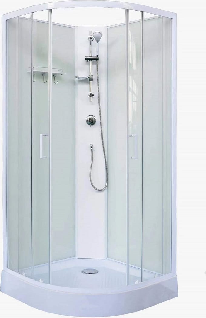 Sanifun Steff kitvrije douchecabine 90x90 kwartrond