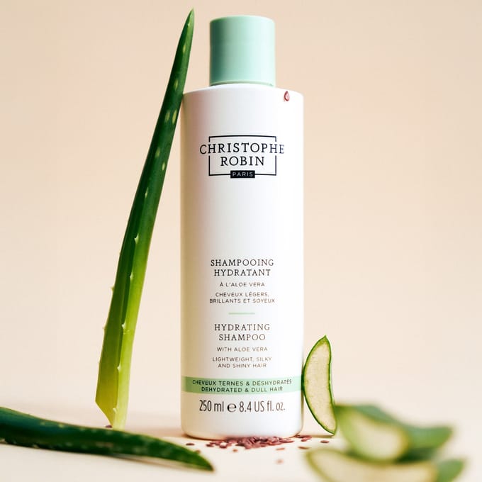 Vochtinbrengende Shampoo Christophe Robin Aloë Vera (250 ml)