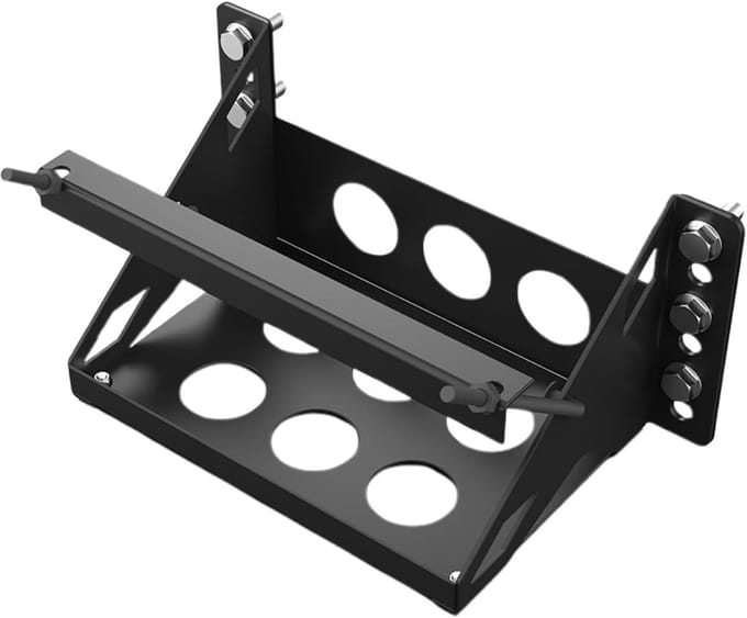 Accu Lade - Bevestigingsbeugel - Accu Beheer - Roestwerende Coating - 40x21x7 cm - Metaal