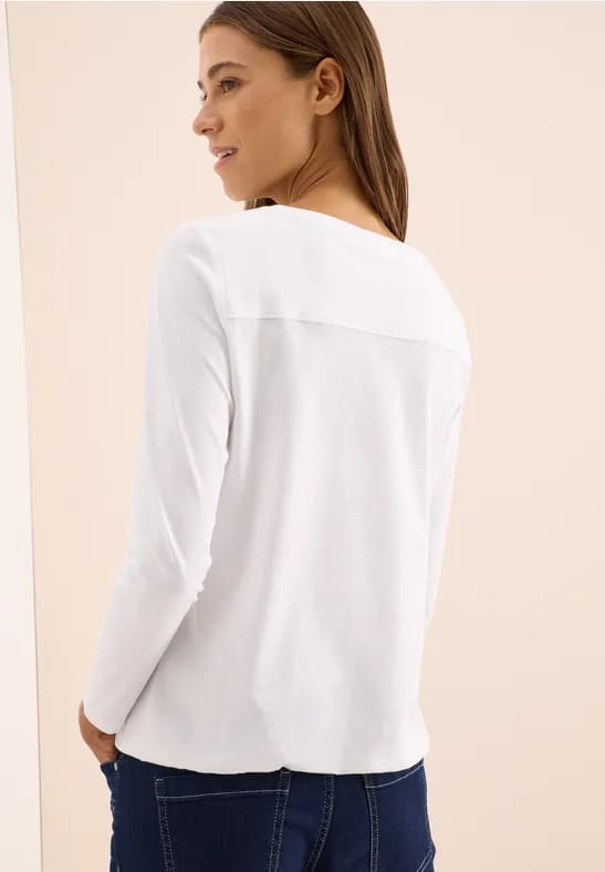Shirt in effen kleur