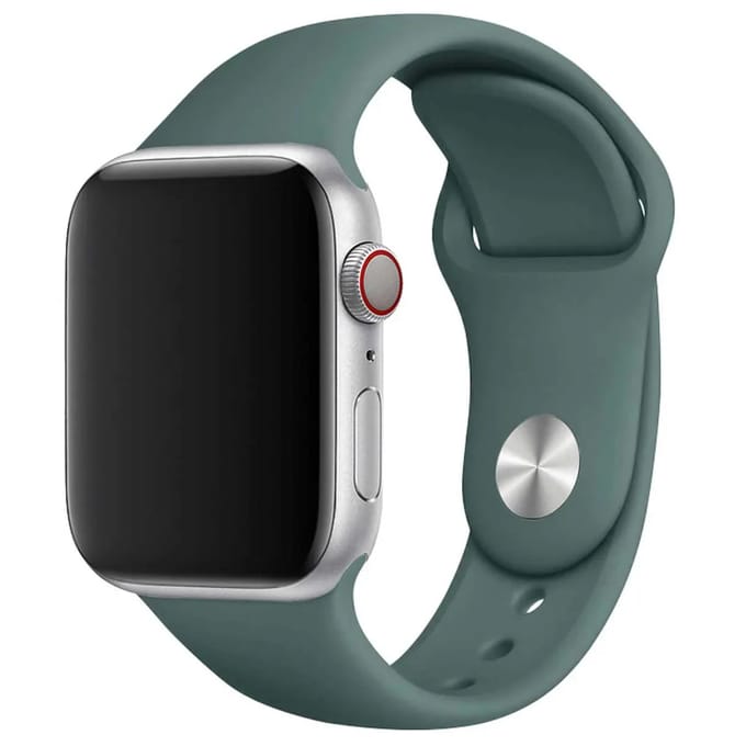 2+1 | Apple Watch Bandje Savro - Siliconen - Dennengroen