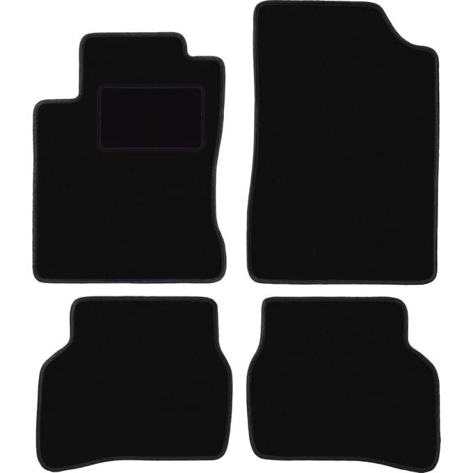 Zwarte velours vloermatten voor: Mazda MX-3 coupé (1991-1998)