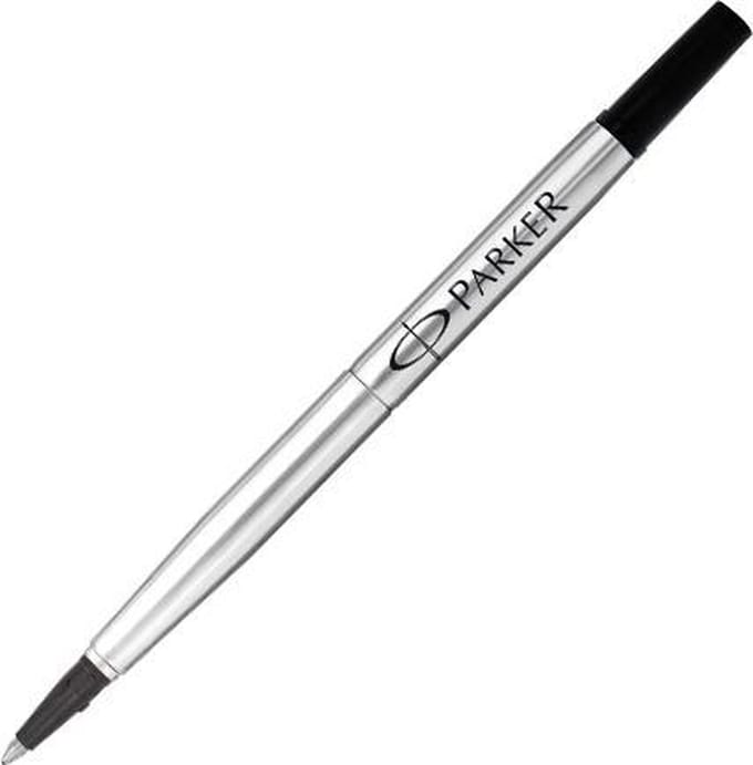 Parker rollerballpen inktvulling | medium punt | zwarte QUINK inkt | 12 stuks