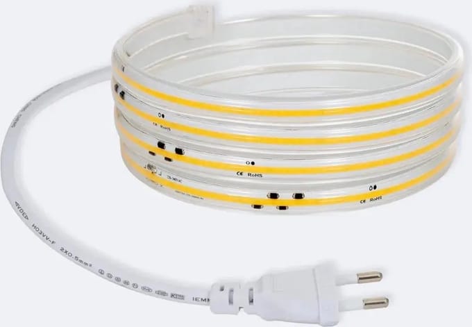 COB LED strip 230V Warm-wit 3000k | 5m