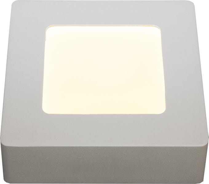 FLUKE LED plafonnier vierkant Wit 6W 3000K 12cm