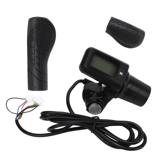 805 LCD Display Paneel Gashandle Set Elektrische Fiets Scooter Draai Halfgas Handvat met LCD black