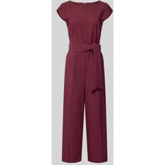 Regular fit jumpsuit met strikceintuur