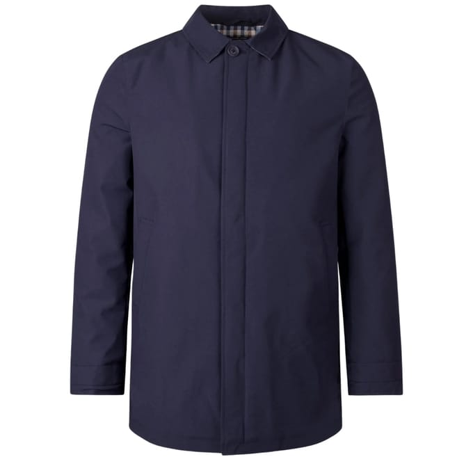 Aquascutum Active Shell Active Mid Trench Marineblauwe Jas