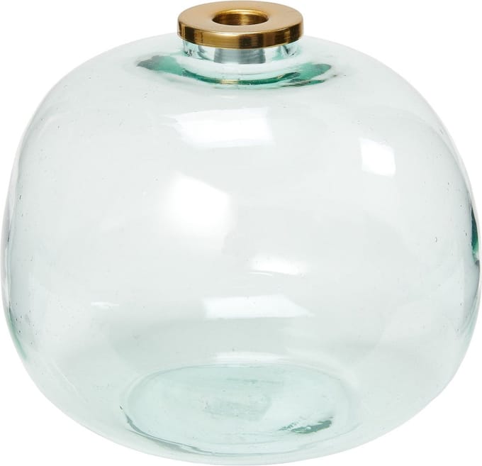 Return to Sender Vaas/Kandelaar Happy Booby - H20 cm – Recycled Glas
