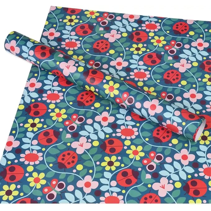Papiertjes met cadeaublad met lieveheersbeestje Rex London
