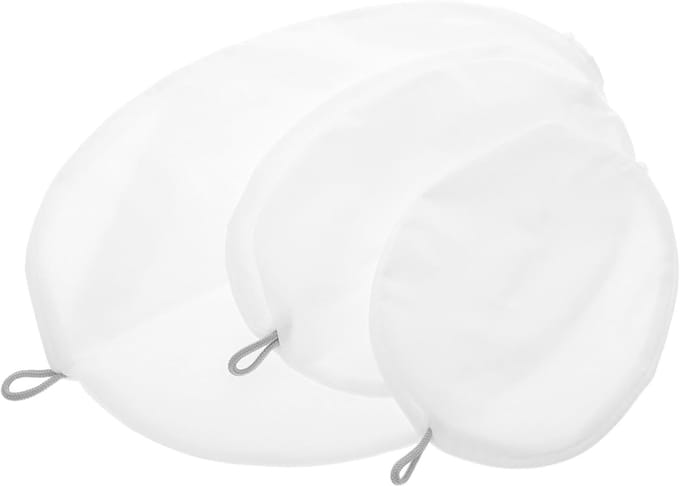 Waszakken Set - Netje Voor Wasgoed - Kleding Beschermen - Ritssluiting - 3 Stuks - Wit