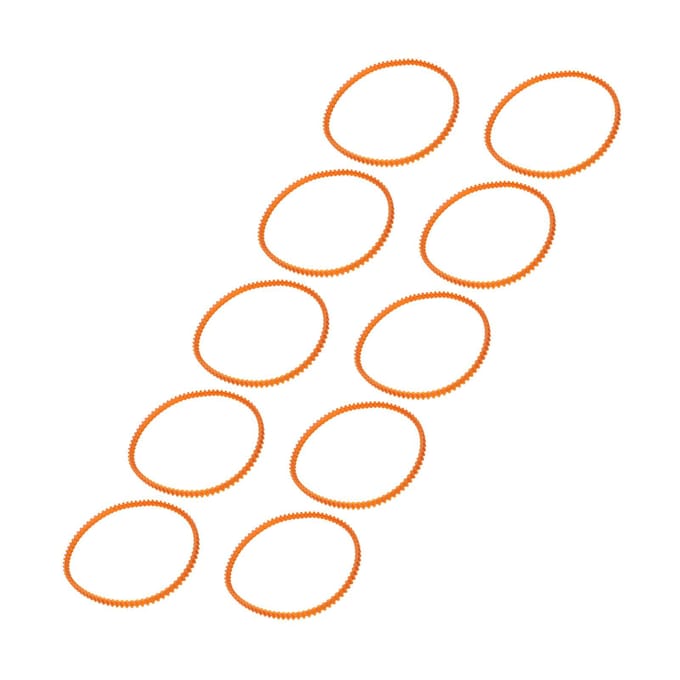 10pcs Courroie de Moteur de Machine à Coudre Remplacement Professionnel Courroie de Moteur en Plastique Flexible et Durable pour orange