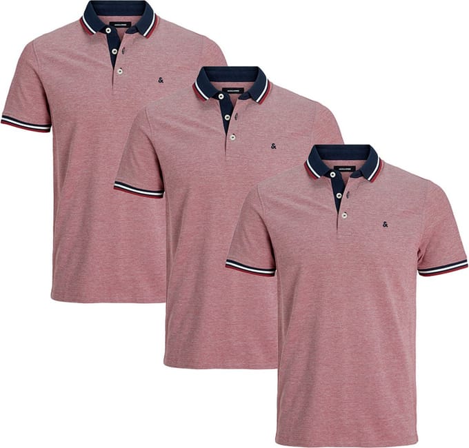 Jack & Jones Heren poloshirt 3 pack Paulos - Slim Fit