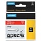 DYMO Rhino industriële Vinyl Labels | 19 mm x 5,5 m | witte afdruk op rood | zelfklevende labels voor Rhino & LabelManager labelprinters