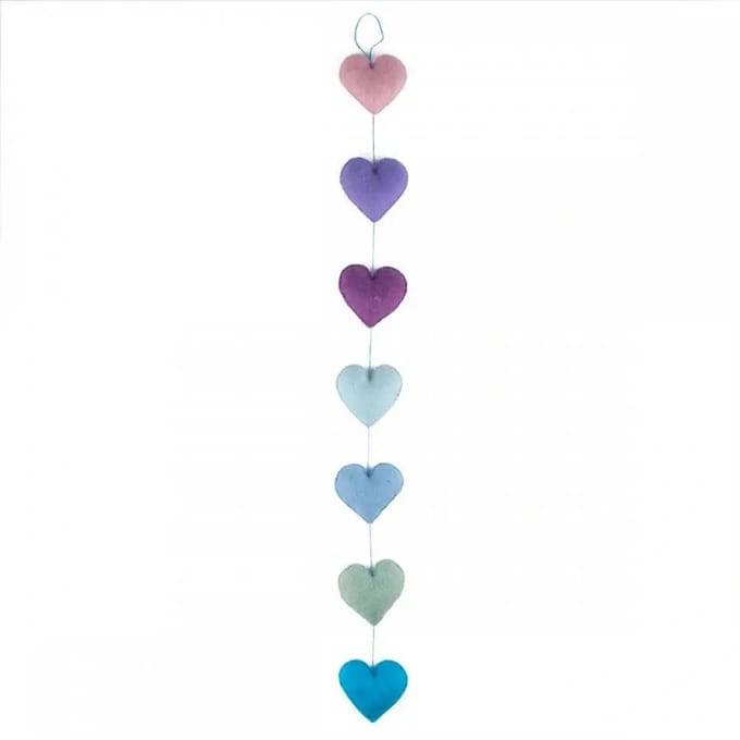 Viltslinger Hartjes (Blauw/Lila) - Slingers