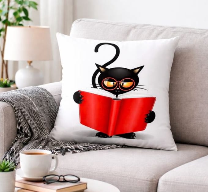 Crazy Cat Collection Kussenhoes - 45x45 cm