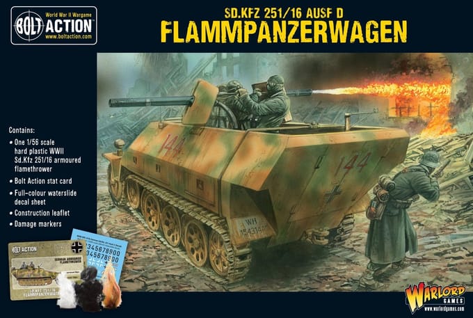 Sd.Kfz 251/16 Flammpanzerwagen plastic box set