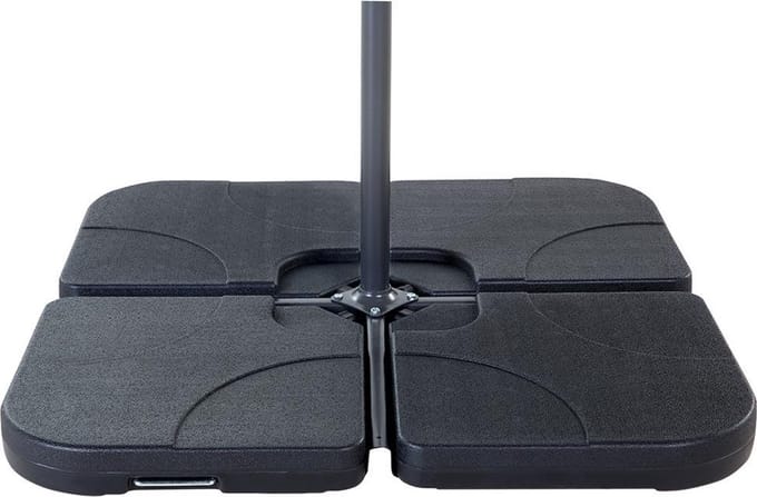 CARIA - Parasolvoet - Zwart - Synthetisch materiaal