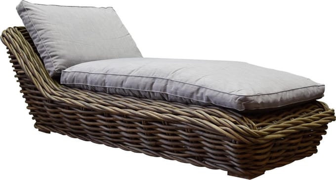 Sumatra ligbed naturel rotan met kussen - southend 161