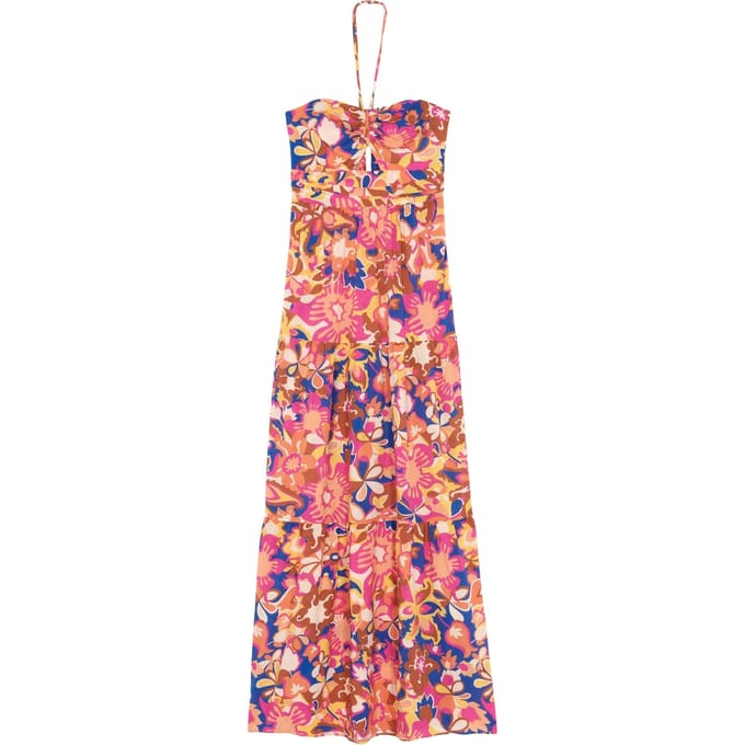 BA&SH Robe Safia Rose Maat: M | Maxi Jurken Outlet | Dames | Blauw