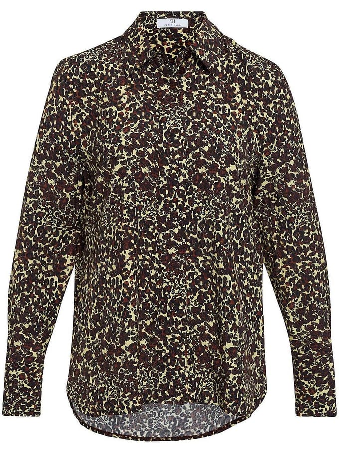 Blouse lange mouwen Van Peter Hahn beige