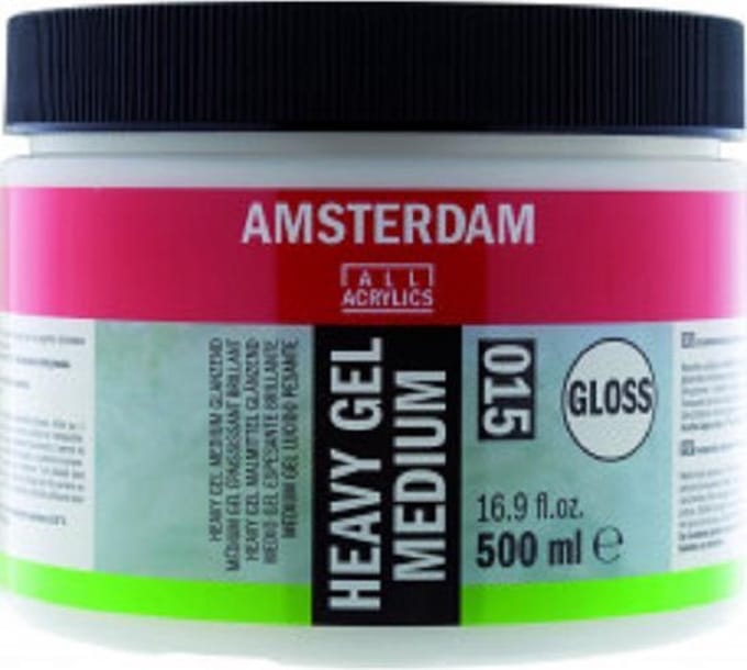Amsterdam Heavy Gel Medium Glanzend 015 Pot 500 ml