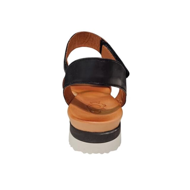 Aqa Dames Sandalen Klittenbandsluiting - Zwart - 40