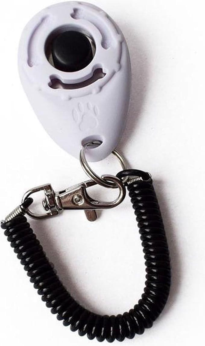 Trainings Clicker - Honden trainer - Hondentraining - Diervriendelijk - Universeel - Wit