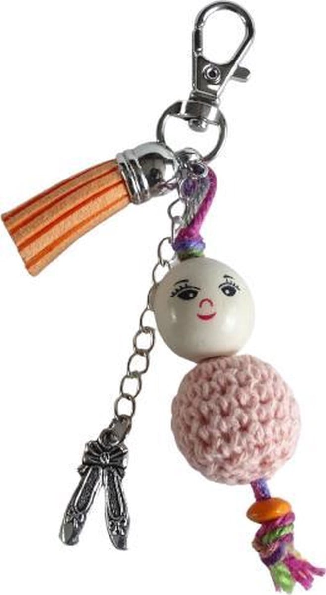 2 Love it Gelukspop Ballerina - Sleutelhanger - Tashanger