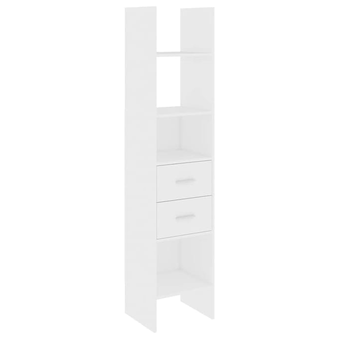 vidaXL - Boekenkast - 40x35x180 - cm - bewerkt - hout - wit