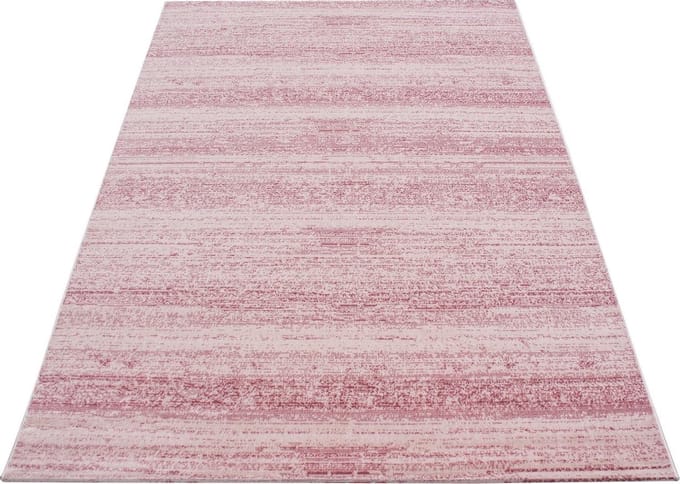 Modern laagpolig vloerkleed Plus - roze 8000 - 80x150 cm