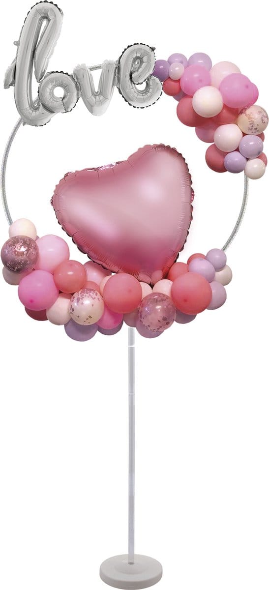 BALLONSTAND MET CIRKEL 77x163 cm  (zonder ballonnen)