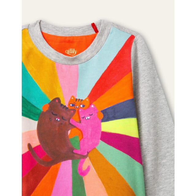 Oilily Dolsy jersey jurk- maat80/18m Grijs Melee