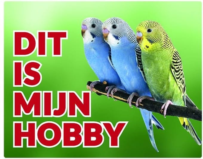 Grasparkiet Waakbord - Dit is mijn hobby Groep