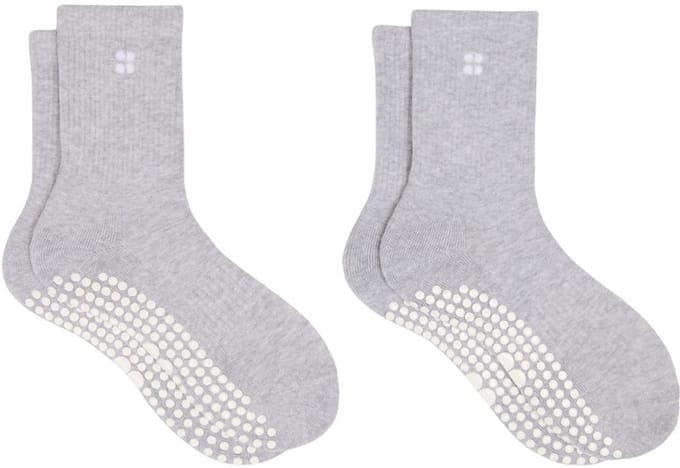 Sweaty Betty Pilates Crew Gripper Sock 2 Pack - Maat 6/8
