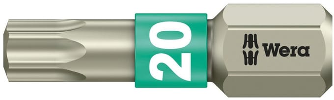 "Bit 1/4"" DIN3126 C6,3 T20x25mm roestvrij Wera"