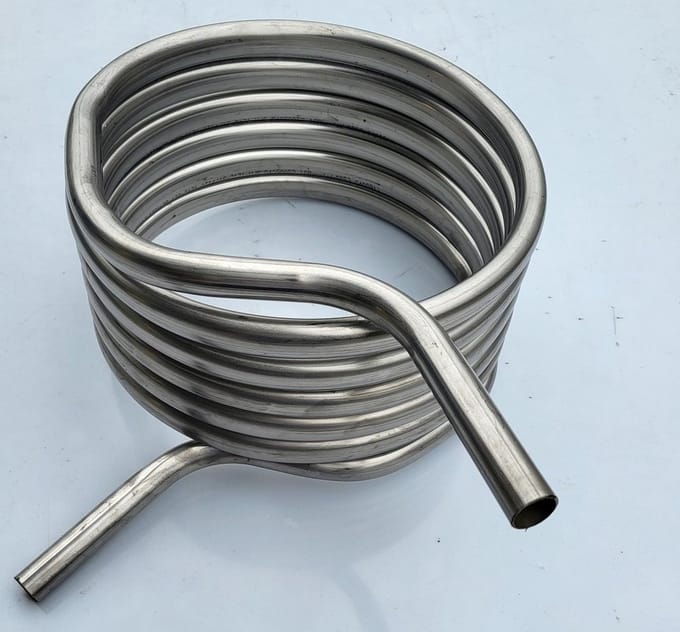 rvs wisselaar 31 cm diameter 6 meter zwembadverwarming warmtewisselaar 22 mm