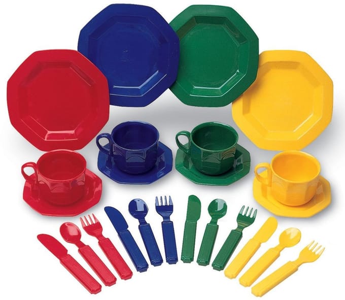 Learning Resources speelgoed servies - educatief rollenspel set multicolor. - 3+