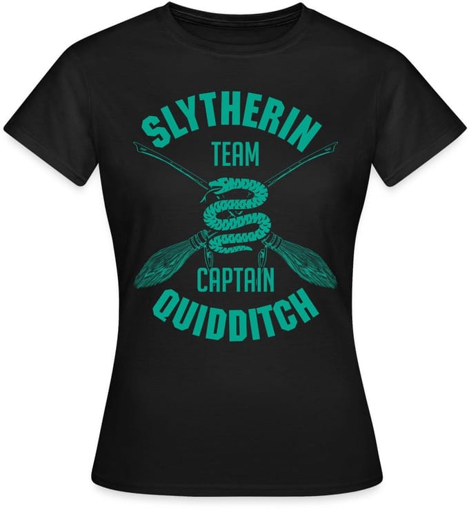 Harry Potter Slytherin Team Captain Quidditch T-Shirt Dames